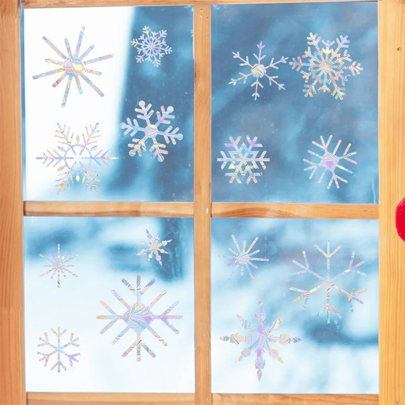 1 Set Snowflakes Pattern Christmas Home Decor