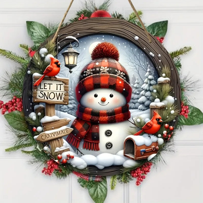 7.9"(20CM) Christmas Wreath Centerpiece Decoration