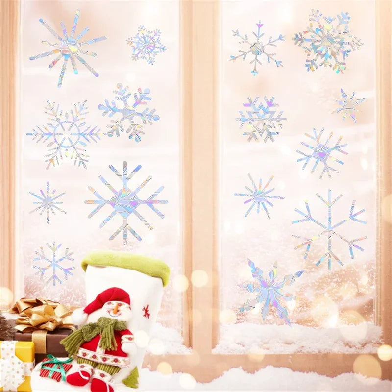 1 Set Snowflakes Pattern Christmas Home Decor