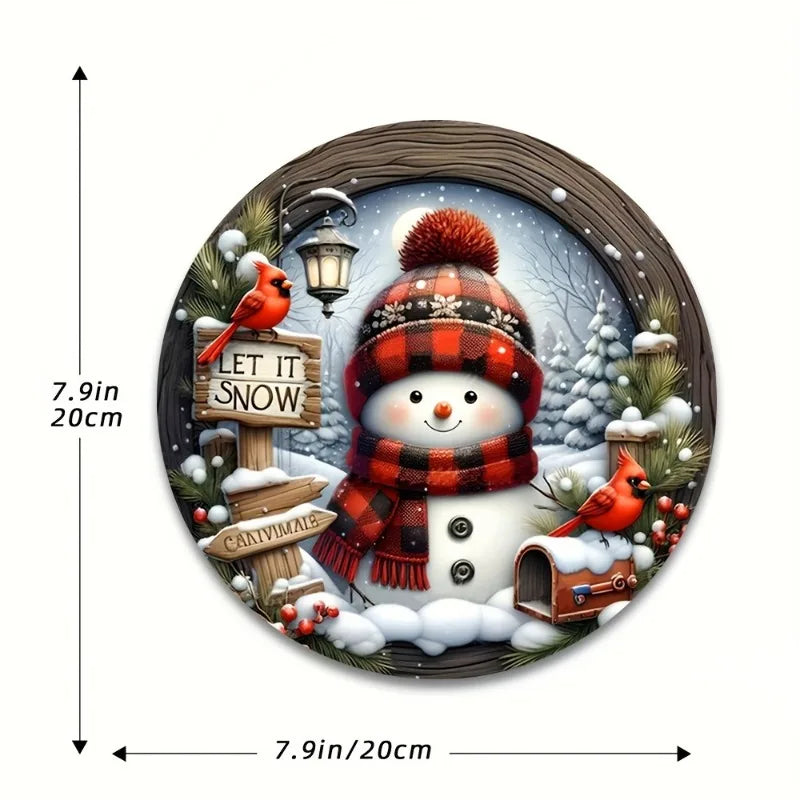 7.9"(20CM) Christmas Wreath Centerpiece Decoration